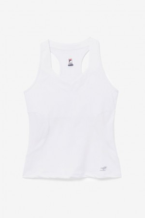 Camiseta Tirantes Fila Pickleball Halter Tank Mujer Blancas | 107926OWI