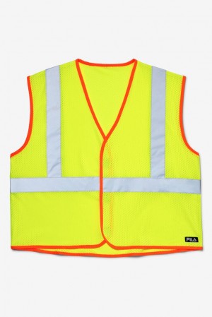Chaleco Fila High Visibility Work Vest Unisex Amarillo | 576429EHS