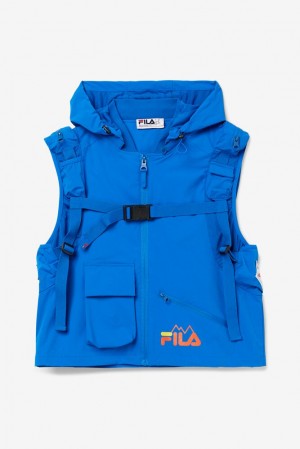 Chaleco Fila Tactical Vest Hombre Azules Negras | 159830EJH