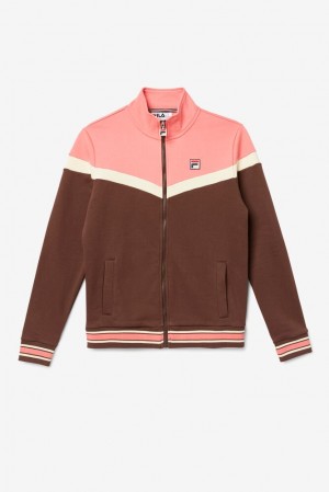 Chaquetas Fila Flint Track Jacket Hombre 283 French Toast | 917642QMG