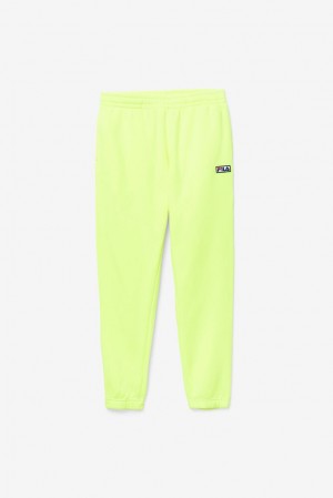 Pantalon Deportivo Fila Garin Jogger Hombre Amarillo Negras | 593148KYZ