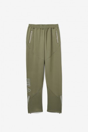 Pantalon Fila Nusrat Pant Hombre Verde Negras Plateadas | 714820LSD