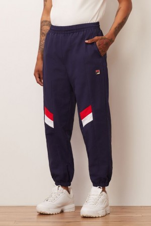 Pantalon Fila Zaim Wind Pant Hombre Peac/Cred/Wht | 973685QBV