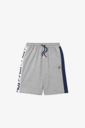 Pantalones Fila Logo Short Unisex Gris | 586103SRB