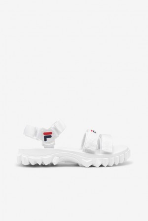 Sandalias Deslizantes Fila Yak Sandal Slide Sandals Mujer Blancas Azul Marino Rojas | 703254PVG
