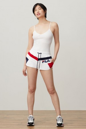 Short Fila Hazel Short Mujer Wht/Peac/Cred | 806391QLI