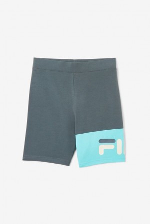 Short Fila Kaira Bike Shorts Mujer Azules Turquesa | 450267JEL