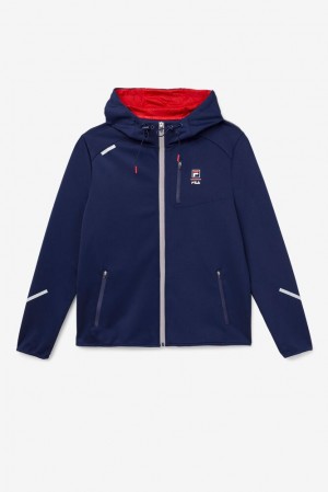 Sudadera con Capucha Fila Coulty Tech Hoodie Hombre Rojas | 891347MPI