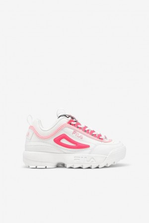 Tenis Fila Disruptor 2 Sneakers Unisex Blancas Rosas | 873905SWO