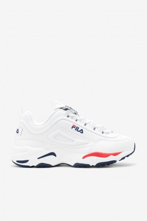 Tenis Fila Disruptor 2 X Ray Tracer Sneakers Hombre Blancas Azul Marino Rojas | 370645JBE