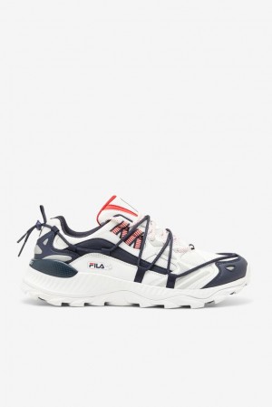 Tenis Fila Expeditioner Sneakers Hombre Blancas Azul Marino Rojas | 963817XQJ
