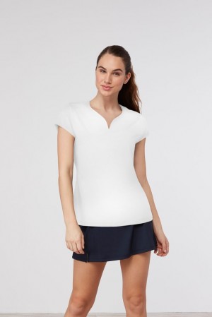 Tops Fila Cap Sleeve Top Mujer Blancas | 328976BXA