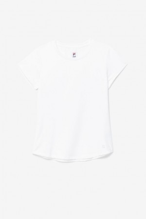 Tops Fila Essentials Short Sleeve Top Unisex Blancas | 735401KVX