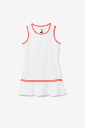 Vestido Fila Core Tennis Dress Unisex Blancas Coral | 230764TXC