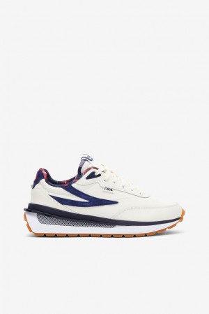 Zapatillas Gruesas Fila Renno Collegiate Chunky Sneakers Mujer Azul Marino | 174850QCU