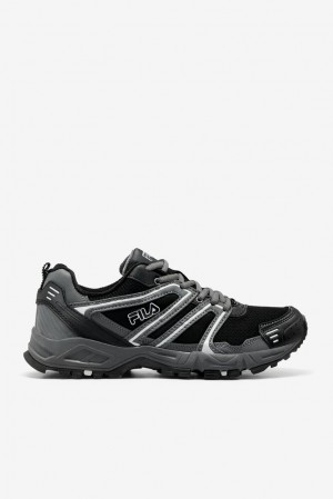 Zapatos Tenis Fila Ascent 8 Tennis Shoes Hombre Negras Plateadas | 653401YOT