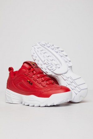 Zapatos Tenis Fila Disruptor 3 Tennis Shoes Hombre Rojas Negras Amarillo | 758610PMB