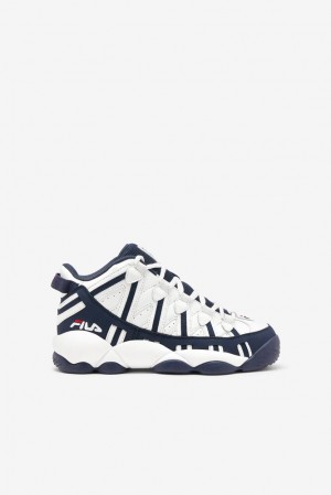 Zapatos Tenis Fila Stackhouse Spaghetti Tennis Shoes Unisex Wht/Fnvy/Fred | 317602VIT